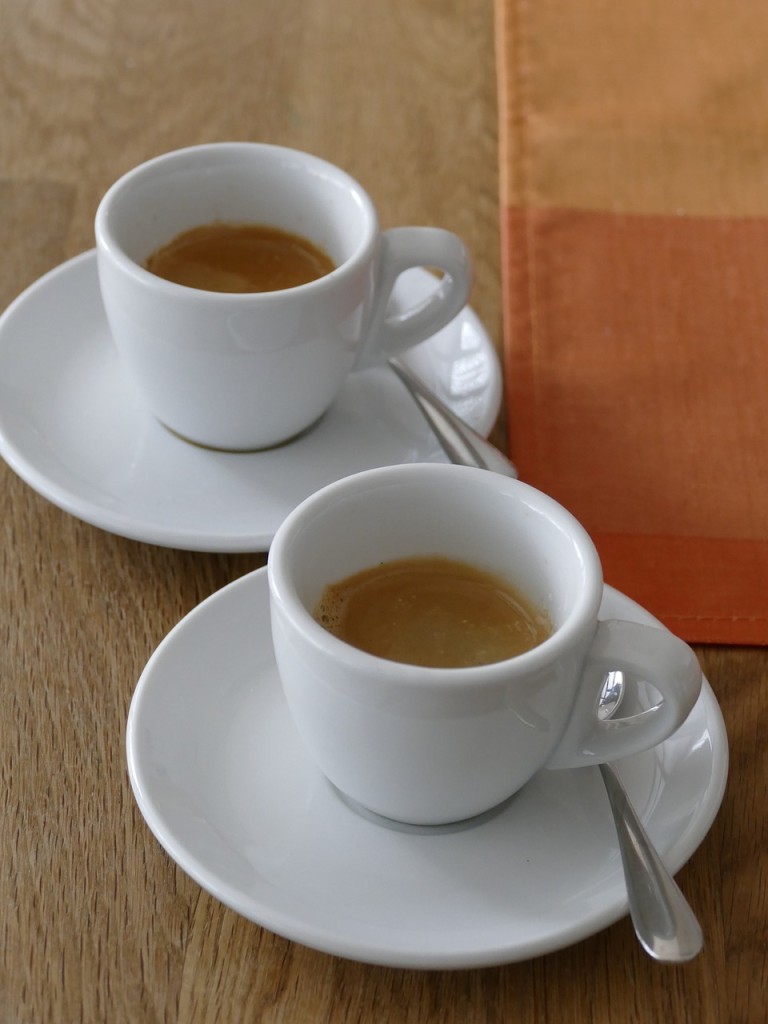 ristretto in espresso cups
